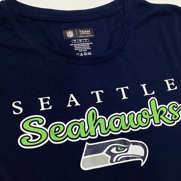Seattle Seahawks Sleepwear T-Shirt NFL Team Apparel Brand NWT Women's S - Picture 4 of 11